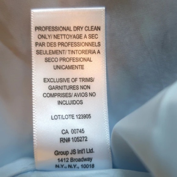 AMUR Twist-Front Dress Purple/Blue Printed Silk Chiffon Size 6 Long Sleeve Mini - Picture 8 of 8